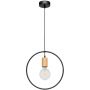 Spot-Light Carsten Wood lampa wisząca 1x60W czarny/dąb olejowany 1650174 zdj.1