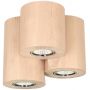 Spot-Light Wooddream Round lampa podsufitowa 3x6W brzoza 2066360 zdj.1