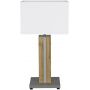 Spot-Light Magnus lampa stołowa 1x40W+1x16W LED szary/drewno/biały 84569187 zdj.2