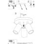 Sollux Lighting Ring SL1503 lampa podsufitowa 3x10 W zielona zdj.3