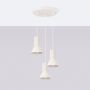 Sollux Lighting Estria SL1871 lampa wisząca 3x10 W biała zdj.3