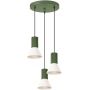 Sollux Lighting SL1873 lampa wisząca 3x10 W zielona-beżowa zdj.1