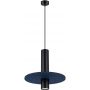 Sollux Lighting Pelta SL1884 lampa wisząca 1x10 W czarna-niebieska zdj.1