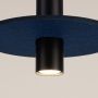 Sollux Lighting Pelta SL1884 lampa wisząca 1x10 W czarna-niebieska zdj.5