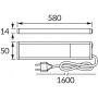 Strühm Tamara 03795 lampa podszafkowa 1x10 W srebrna zdj.2