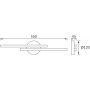 Strühm Gracja 03971 kinkiet 2x7 W czarny zdj.2