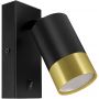 Strühm Puzon 04286 kinkiet 1x35 W czarny-złoty zdj.1