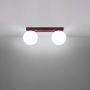 Sollux Lighting Yoli SL2251 lampa podsufitowa 2x8 W burgund zdj.3
