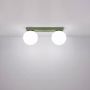 Sollux Lighting Yoli SL2263 lampa podsufitowa 2x8 W zielona zdj.4