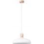 Sollux Lighting Indy SL1323 lampa wisząca 1x15 W biała-drewno zdj.1