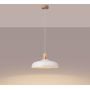 Sollux Lighting Indy SL1323 lampa wisząca 1x15 W biała-drewno zdj.7