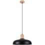 Sollux Lighting Indy SL1324 lampa wisząca 1x15 W czarna-drewno zdj.1