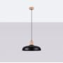 Sollux Lighting Indy SL1324 lampa wisząca 1x15 W czarna-drewno zdj.3