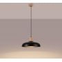 Sollux Lighting Indy SL1324 lampa wisząca 1x15 W czarna-drewno zdj.6