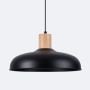 Sollux Lighting Indy SL1324 lampa wisząca 1x15 W czarna-drewno zdj.4