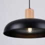 Sollux Lighting Indy SL1324 lampa wisząca 1x15 W czarna-drewno zdj.9