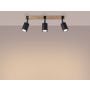 Sollux Lighting Fager SL1345 lampa podsufitowa 3x10 W czarna-drewno zdj.10