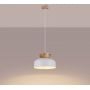 Sollux Lighting Marion SL1350 lampa wisząca 1x15 W biała-drewno zdj.12