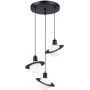 Sollux Lighting Hyperion SL1359 lampa wisząca 3x8 W biała-czarna zdj.1