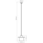 Sollux Lighting Mab SL1363 lampa wisząca 1x15 W szary/popielaty zdj.2