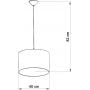 Sollux Lighting Piłka SL1427 lampa wisząca 1x15 W biała-czarna zdj.2