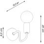 Sollux Lighting Vector SL1445 kinkiet 1x15 W czarny zdj.2