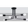 Sollux Lighting Norah SL1452 lampa podsufitowa 6x15 W czarna zdj.3