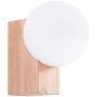Sollux Lighting Bulbo SL1682 kinkiet 1x8 W biały-drewno zdj.1