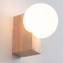 Sollux Lighting Bulbo SL1682 kinkiet 1x8 W biały-drewno zdj.5