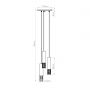 Sollux Lighting Lami SL1689 lampa wisząca 3x10 W biała zdj.2