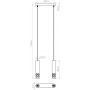 Sollux Lighting Liro SL1692 lampa wisząca 2x10 W biała zdj.2