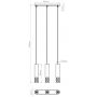 Sollux Lighting Liro SL1693 lampa wisząca 3x10 W biała zdj.2
