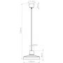 Sollux Lighting Bilo SL1703 lampa wisząca 1x15 W czarna zdj.2