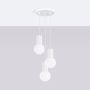 Sollux Lighting Halo SL1710 lampa wisząca 3x8 W biała zdj.3