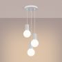 Sollux Lighting Halo SL1710 lampa wisząca 3x8 W biała zdj.4