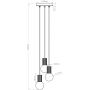 Sollux Lighting Halo SL1710 lampa wisząca 3x8 W biała zdj.2