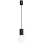 Sollux Lighting Halo SL1714 lampa wisząca 1x8 W biała-czarna zdj.1