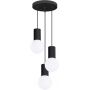 Sollux Lighting Halo SL1715 lampa wisząca 3x8 W biała-czarna zdj.1