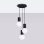 Sollux Lighting Halo SL1715 lampa wisząca 3x8 W biała-czarna zdj.3