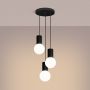 Sollux Lighting Halo SL1715 lampa wisząca 3x8 W biała-czarna zdj.4