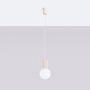 Sollux Lighting Halo SL1719 lampa wisząca 1x8 W biała-beżowa zdj.3