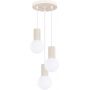 Sollux Lighting Halo SL1720 lampa wisząca 3x8 W biała-beżowa zdj.1