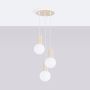 Sollux Lighting Halo SL1720 lampa wisząca 3x8 W biała-beżowa zdj.3