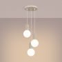 Sollux Lighting Halo SL1720 lampa wisząca 3x8 W biała-beżowa zdj.4