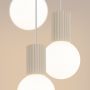 Sollux Lighting Halo SL1720 lampa wisząca 3x8 W biała-beżowa zdj.5