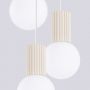 Sollux Lighting Halo SL1720 lampa wisząca 3x8 W biała-beżowa zdj.6