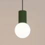 Sollux Lighting Halo SL1724 lampa wisząca 1x8 W biała-zielona zdj.5