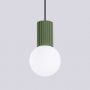 Sollux Lighting Halo SL1724 lampa wisząca 1x8 W biała-zielona zdj.6