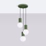 Sollux Lighting Halo SL1725 lampa wisząca 3x8 W biała-zielona zdj.3