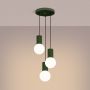 Sollux Lighting Halo SL1725 lampa wisząca 3x8 W biała-zielona zdj.4
